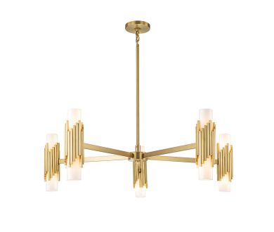 Подвесная люстра Elstead Lighting MARVELE10-AB-OPAL