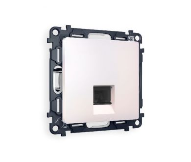 Комплект механизма компьютерной розетки RJ-45(8P8C) CAT6 со шторкой Ambrella Volt Alfa MA212010