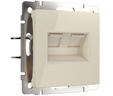 Купить Розетка двойная Ethernet RJ-45 Werkel слоновая кость W1181103 4690389155864 Розетка двойная Ethernet RJ-45 Werkel слоновая кость W1181103 4690389155864
