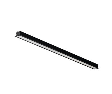 Линейный встраиваемый светильник Maytoni Technical 4000K 50x35 (Черный, 1 м) LL313012