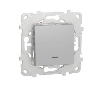 Переключатель одноклавишный перекрестный с подсветкой Schneider Electric Unica New NU520530N