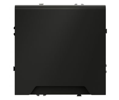 Розетка с защитными шторками и крышкой Voltum S70 VLS040308 (черный матовый)