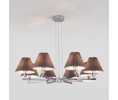 Подвесная люстра Eurosvet Peony 60136/8 хром/графит