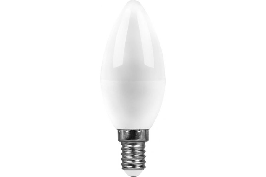 Лампа светодиодная Feron E14 9W 6400K свеча матовая SBC3709 55170