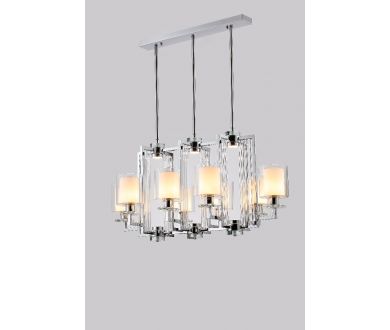 Подвесная люстра iLamp King RM6201-8P CR+CL