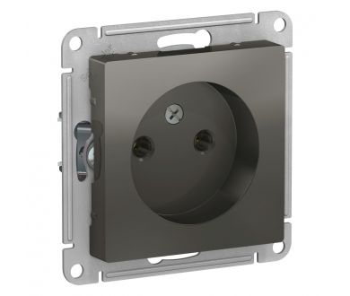 Розетка б/з, 16А Systeme Electric AtlasDesign Сталь ATN000941