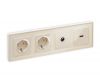Комплект механизма TV розетки оконечной 50-870 MHz 1dB Ambrella Volt Alfa MA313010
