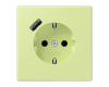 Розетка 2K+З USB Typ A Jung LC1520-18A222