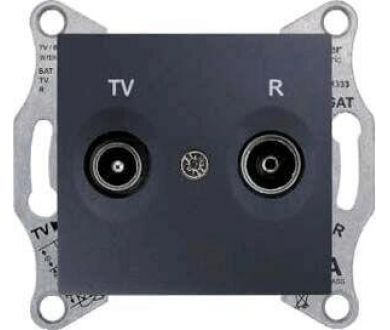Розетка TV/R проходная Schneider Electric Sedna 4dB SDN3301870