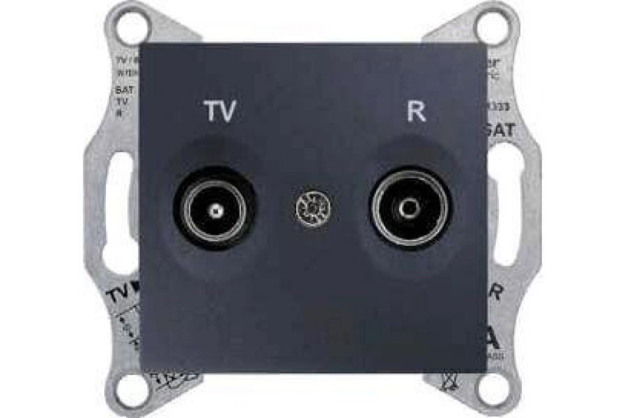 Розетка TV/R проходная Schneider Electric Sedna 4dB SDN3301870