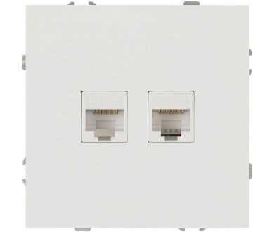 Розетка Эра Galaxy 15-3108-08 информационная двойная 2XRJ45 IP20 белый матовый Б0070770