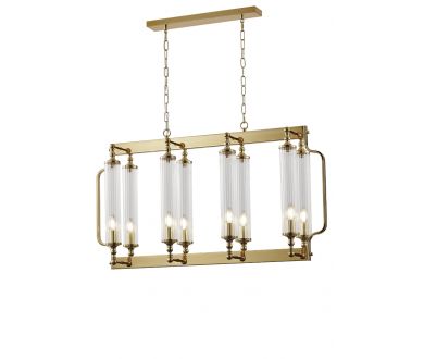 Подвесная люстра Crystal Lux TOMAS SP8 L1000 BRASS