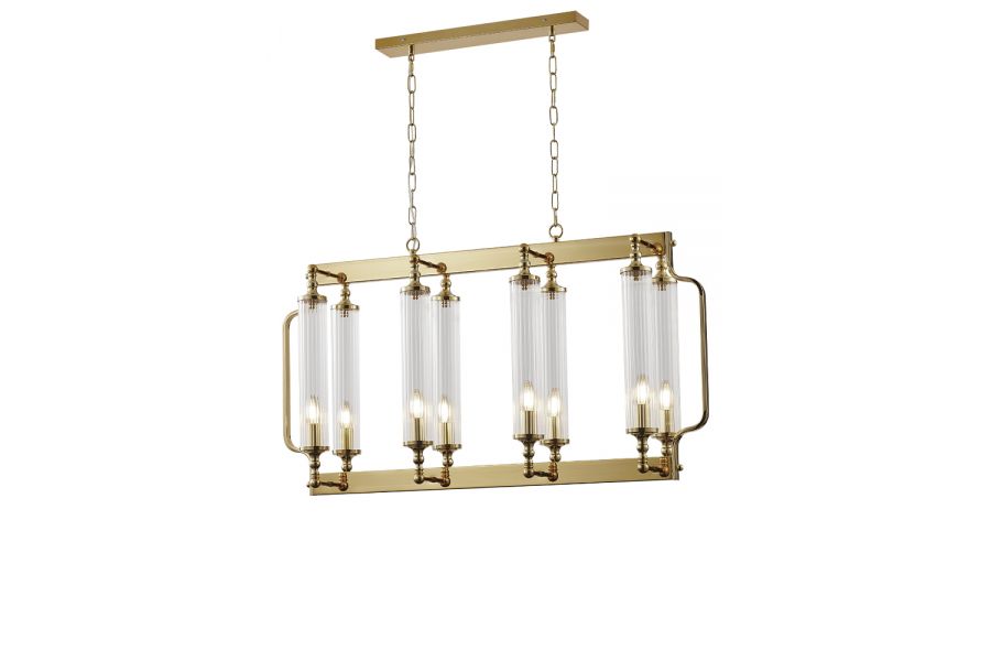 Подвесная люстра Crystal Lux TOMAS SP8 L1000 BRASS