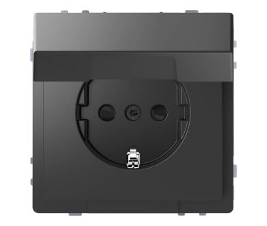 Розетка Schneider Electric Merten D-Life 16A с/з и крышкой MTN2310-6034