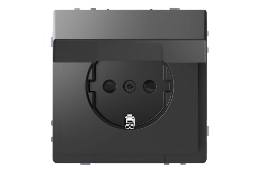 Розетка Schneider Electric Merten D-Life 16A с/з и крышкой MTN2310-6034
