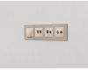 Комплект механизма розетки компьютерной + TV оконечной RJ-45 с автоматической защитной шторкой Alfa Бежевый глянец Ambrella Volt MA312510 (AP3125, VM195)