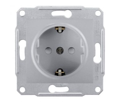 Розетка Schneider Electric Sedna с/з со шторками 16A 250V SDN3000160