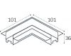 Соединитель угловой Italline Kreator IT09-9034 black