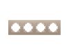 Рамка на 4 поста пластиковая Arlight FRM-PERIO-PL-4-GD 049761