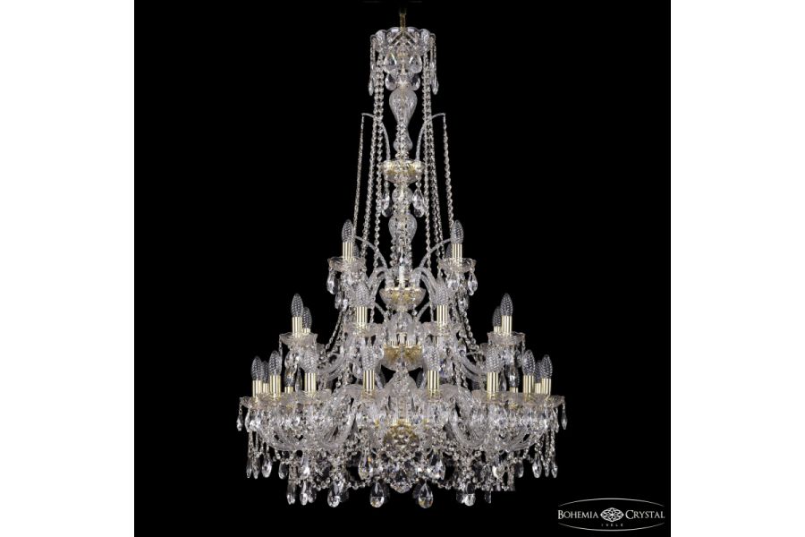 Подвесная люстра Bohemia Ivele Crystal 1411/16+8+4/300/XL-131/3d G