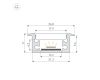 Профиль Arlight FLOOR27-H11-F-2000 ANOD (Алюминий) 060247