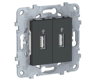 Розетка компьютерная USBx2 Schneider Electric Unica New NU542754