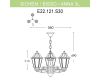 Уличный подвесной светильник Fumagalli Sichem/Anna 3L E22.120.S30.BYF1R