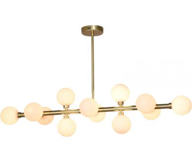 Люстра на штанге iLamp Golden 712P/12 GL-WH
