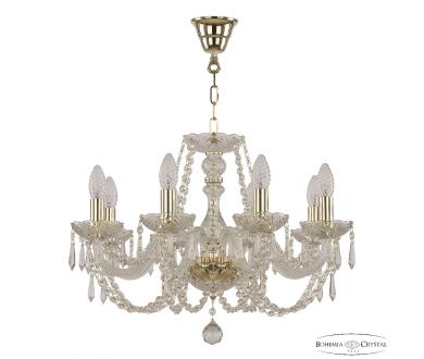 Купить Подвесная люстра Bohemia Ivele Crystal 101/8/195 G Drops Подвесная люстра Bohemia Ivele Crystal 101/8/195 G Drops