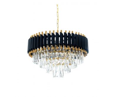 Подвесная люстра Lumina Deco Funneli LDP 6003-550 BK+F.GD