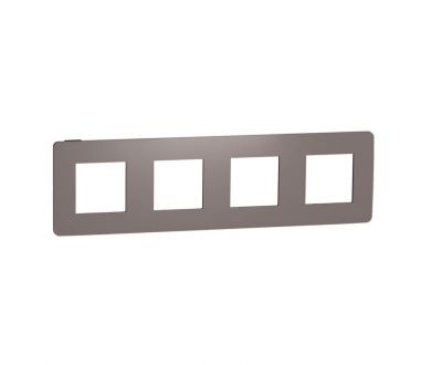 Рамка 4-постовая Schneider Electric Unica New NU280817