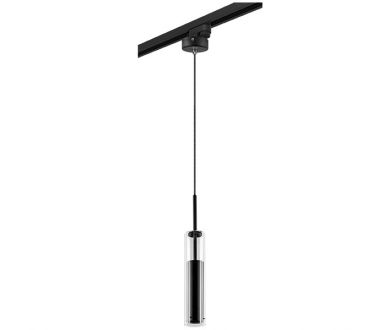 Трековый светильник Lightstar Track 1 black L1T756017 (756017+592007)