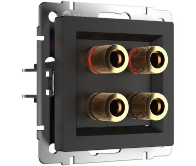 Акустическая розетка Werkel черный матовый W1185008 4690389157059