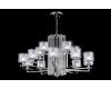 Подвесная люстра Crystal Lux Nicolas NICOLAS SP-PL10+5 NICKEL/WHITE