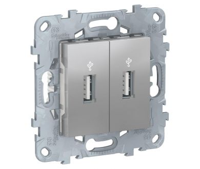 Розетка компьютерная USBx2 Schneider Electric Unica New NU542730