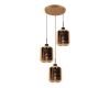 Подвесная люстра Lumina Deco Alacosmo LDP 6811-3 RD GD