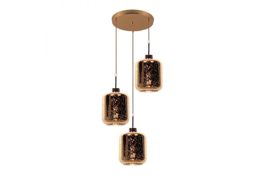 Подвесная люстра Lumina Deco Alacosmo LDP 6811-3 RD GD