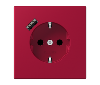 Розетка 2K+З USB Typ A Jung LC1520-18A229