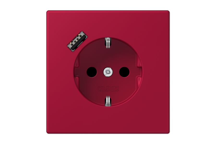 Розетка 2K+З USB Typ A Jung LC1520-18A229