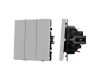 Выключатель 3 кл софт-тач никель Arlight SWT-MK03-SFPL-IS (250V, 10A) 061800(1)