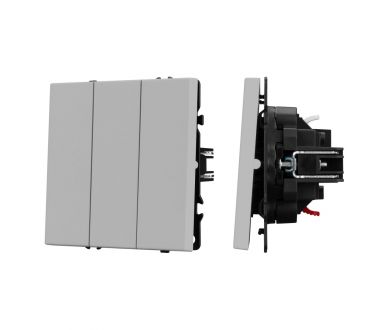 Выключатель 3 кл софт-тач никель Arlight SWT-MK03-SFPL-IS (250V, 10A) 061800(1)