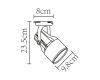 Трековый светильник Arte Lamp A6252PL-1BK