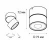 Накладной спот Italline IT02-010 white 4000K