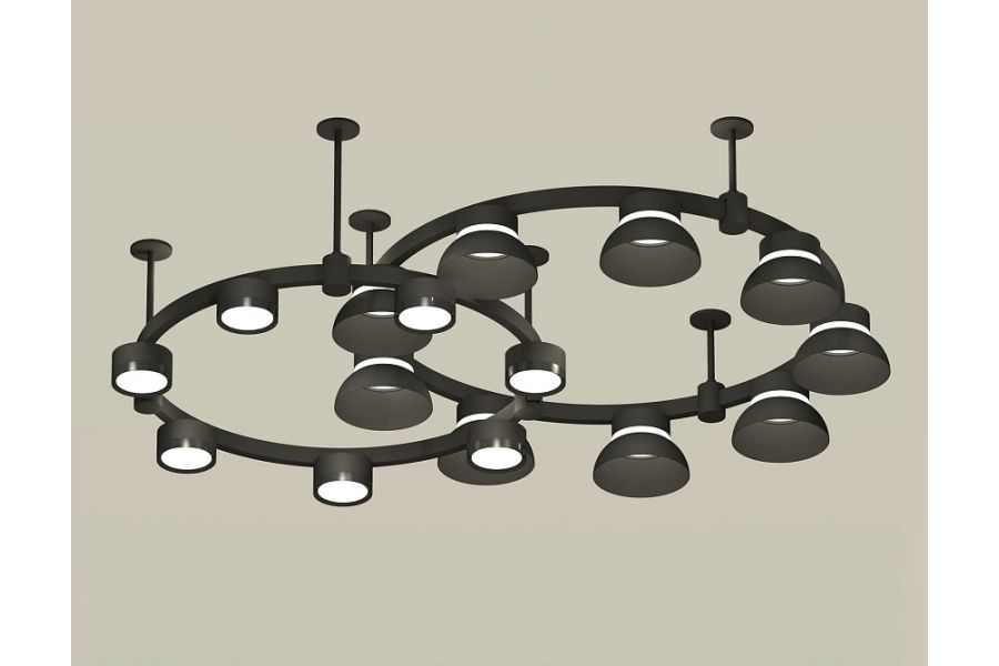 Комплект подвесного светильника Ambrella Light Techno Ring XR92221101 (A9222, A9227, C9238, C9232, N8113, N8141)