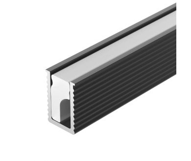 Алюминиевый профиль Arlight SL-MINI-6-H9-2000 ANOD BLACK 044082