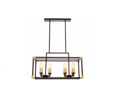 Купить Подвесная люстра Lumina Deco Waldorf LDP 1140-8 BK+MD Подвесная люстра Lumina Deco Waldorf LDP 1140-8 BK+MD