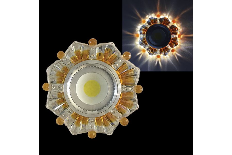 Встраиваемый светильник Reluce 42235-9.0-001PL MR16+LED3W CL/BN