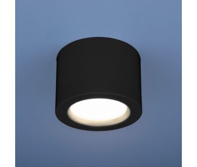 Потолочный светодиодный светильник Elektrostandard DLR026 6W 4200K черный матовый 4690389120688