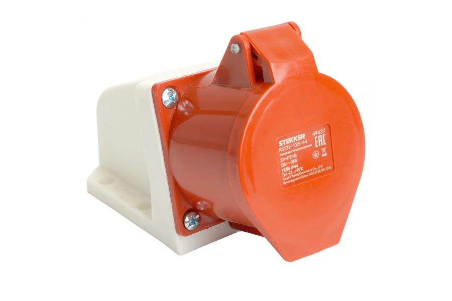 Розетка стационарная Stekker RST32-125-44 49437