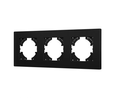 Рамка на 3 поста пластиковая Arlight FRM-PERIO-PL-3-BK 049755